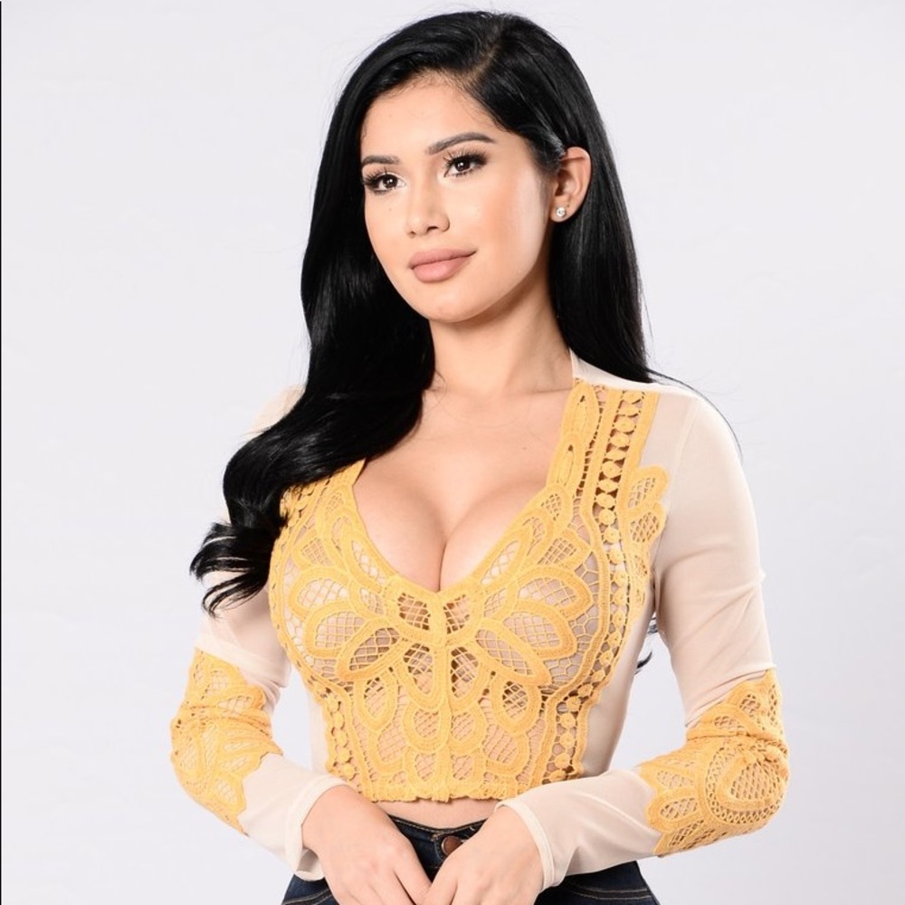 Fashion Nova Mesh Crop Top